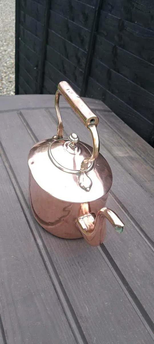 Old copper  kettle - Image 4