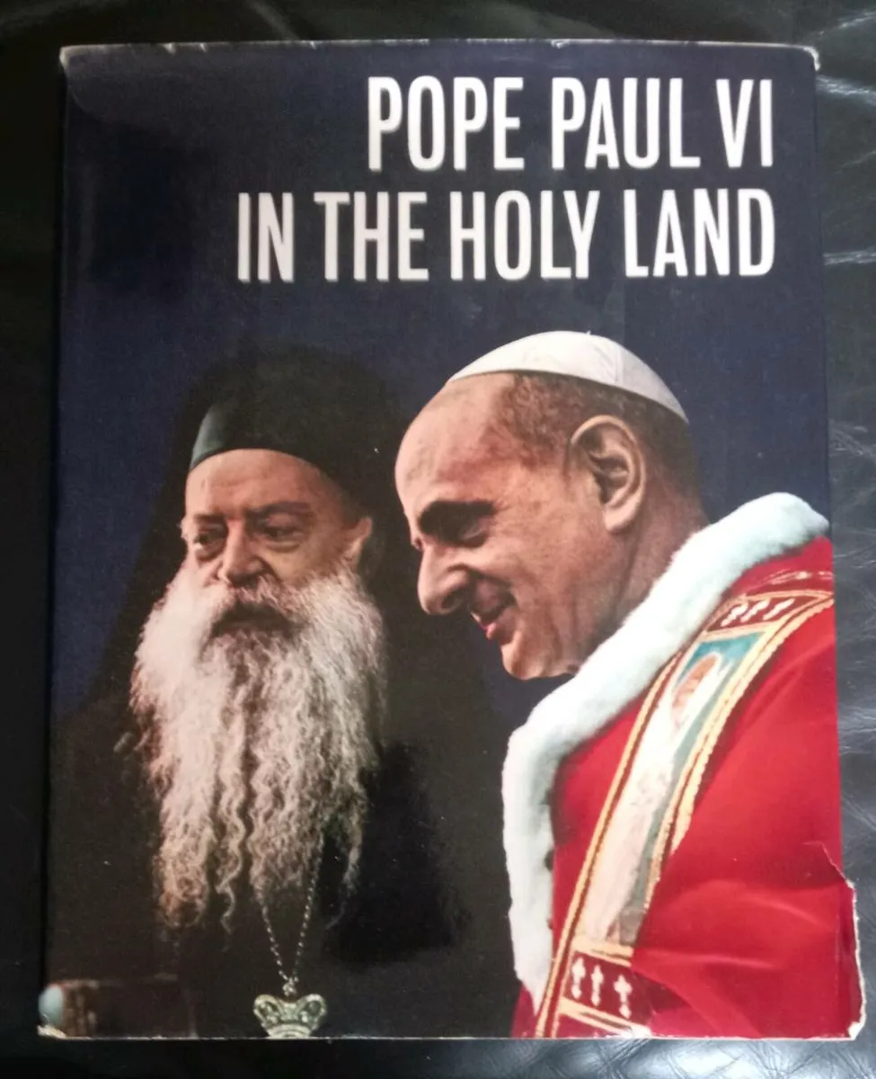 Pope Paul vi in the Holy Land Vintage Book - Image 1