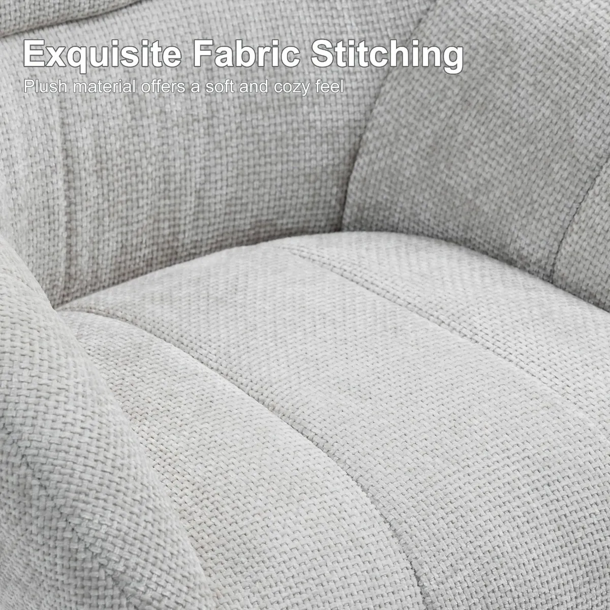 Upholstered Home Office Desk Chairs with Adjustabl - Image 4