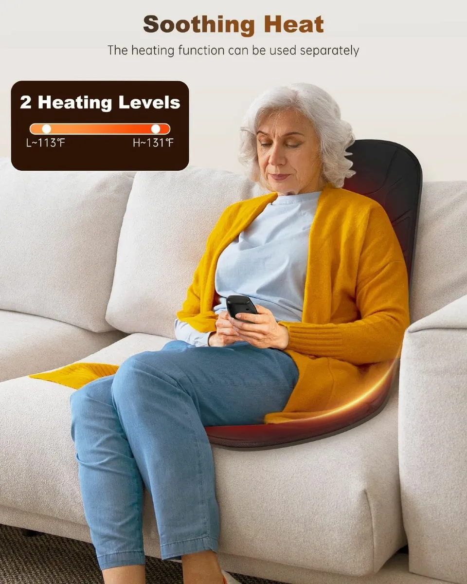 Back Massager with Heat Massage Seat Cushion 10 - Image 4