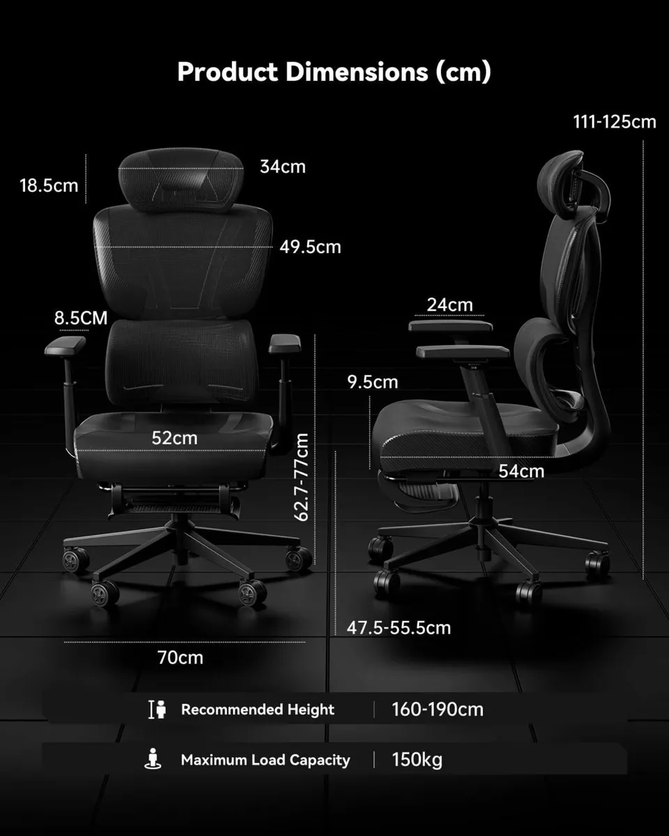 G4 Ergonomic Office Chair with Separated Lumbar - Image 2