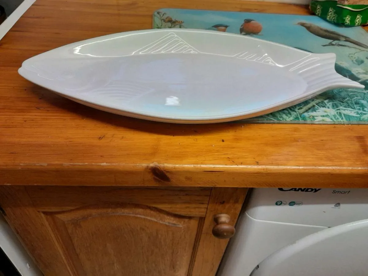 Porcelain Fish Platter - Image 2