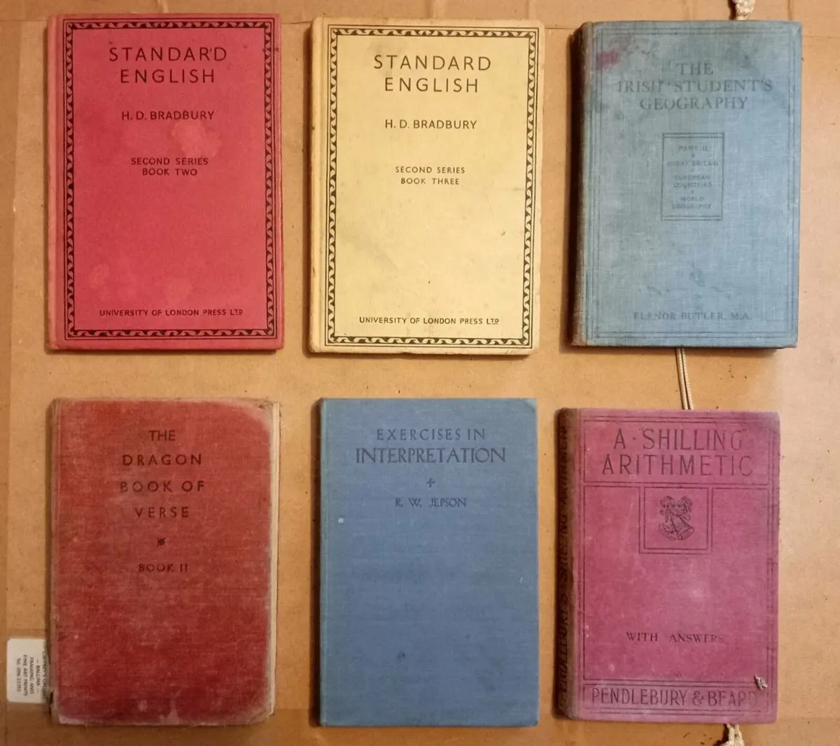 Six Old School Books