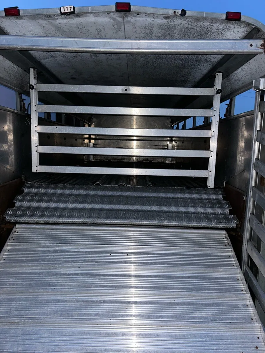 12x5 cattle trailer with decks - Image 2