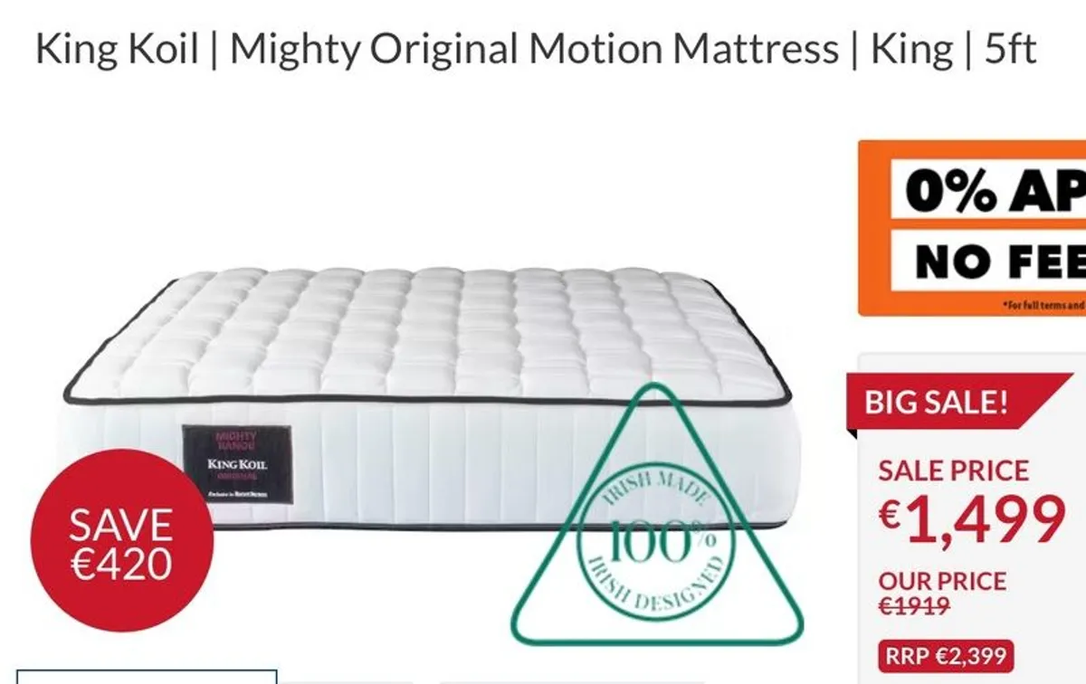 King Koil Mattress - King Size (5ft) - Image 1