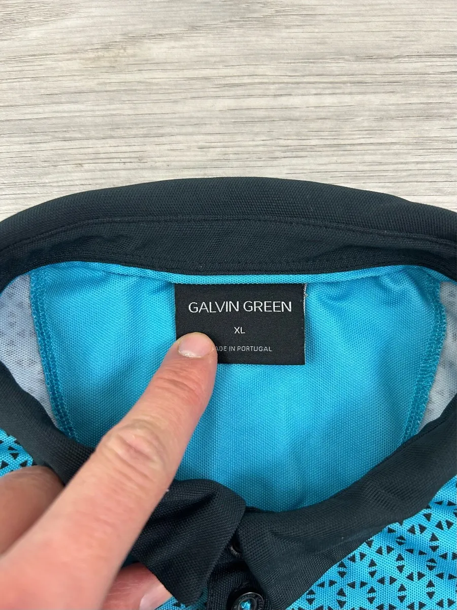 Galvin Green Patterned Golf Polo Shirt Mens XL - Image 4