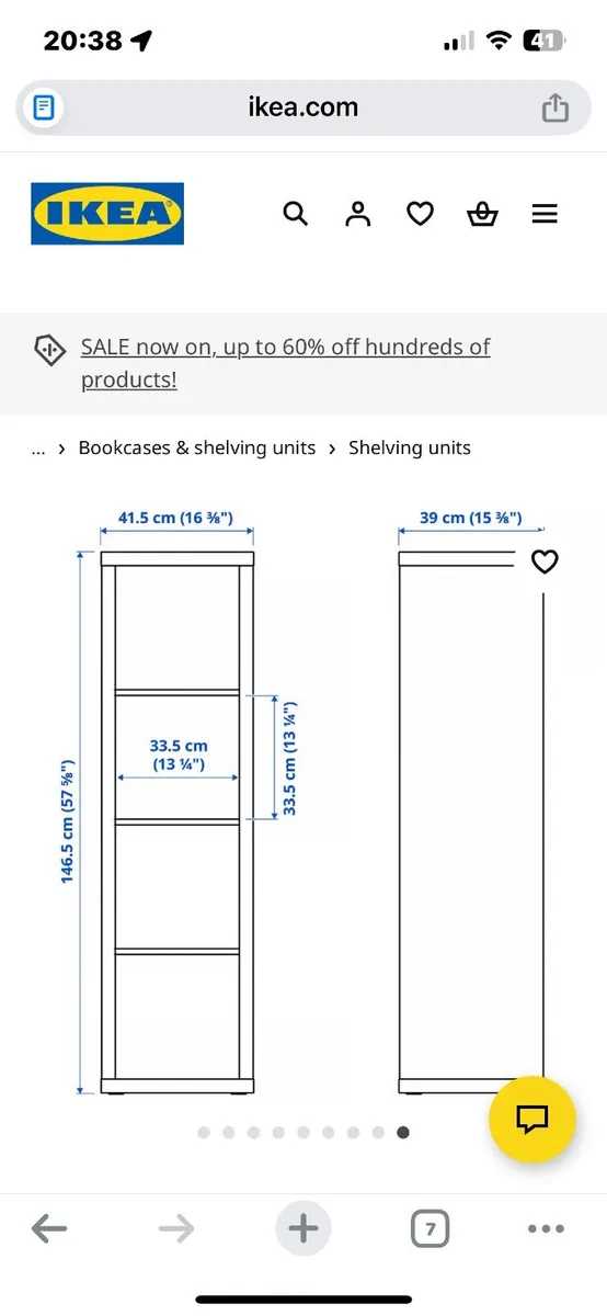Ikea Shelving unit - Image 3