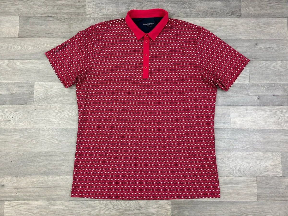 Galvin Green Patterned Golf Polo Shirt Mens XXL - Image 1