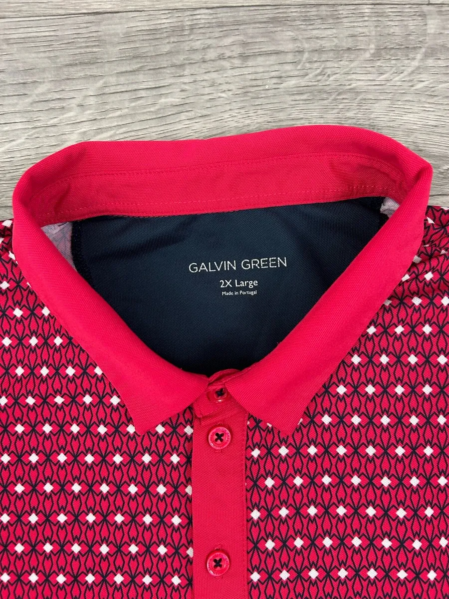 Galvin Green Patterned Golf Polo Shirt Mens XXL - Image 4
