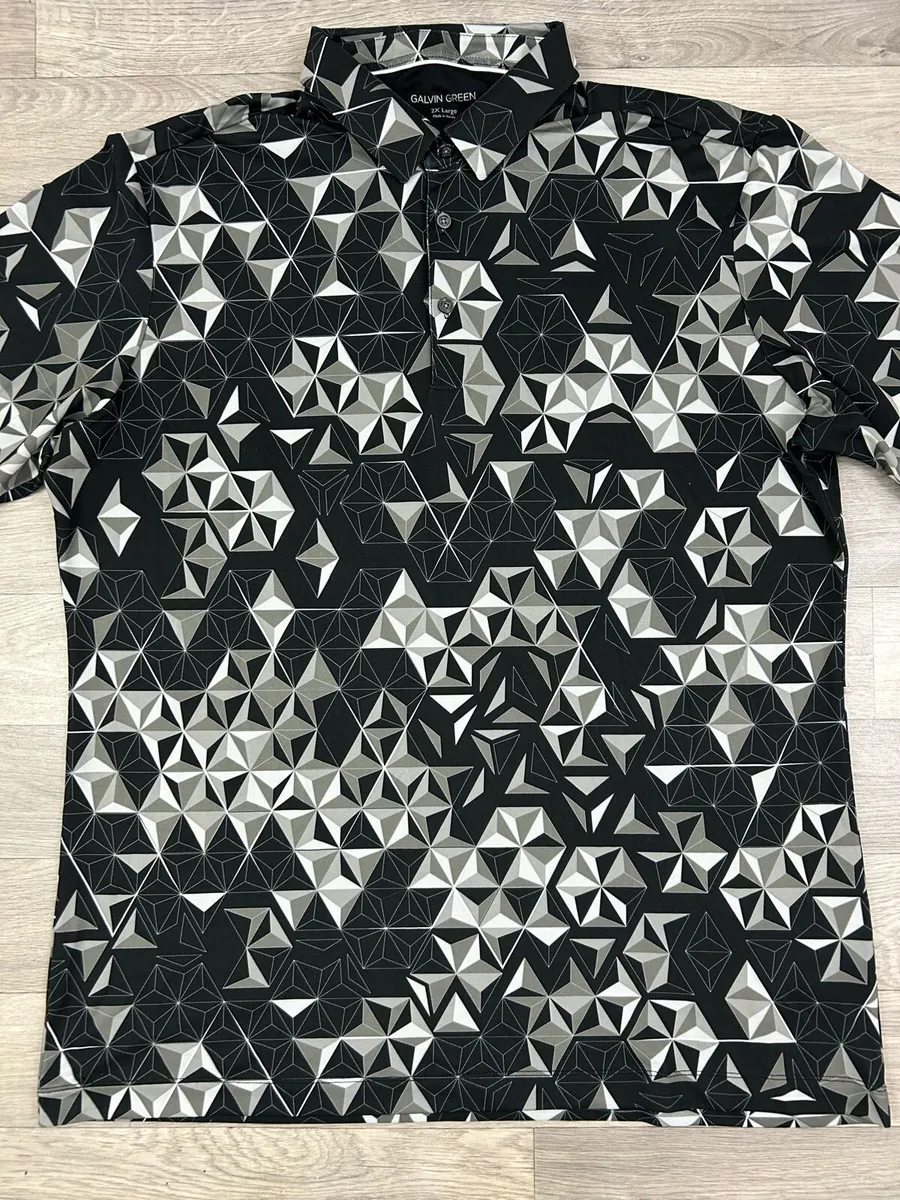 Galvin Green Patterned Golf Polo Shirt Mens XXL - Image 2