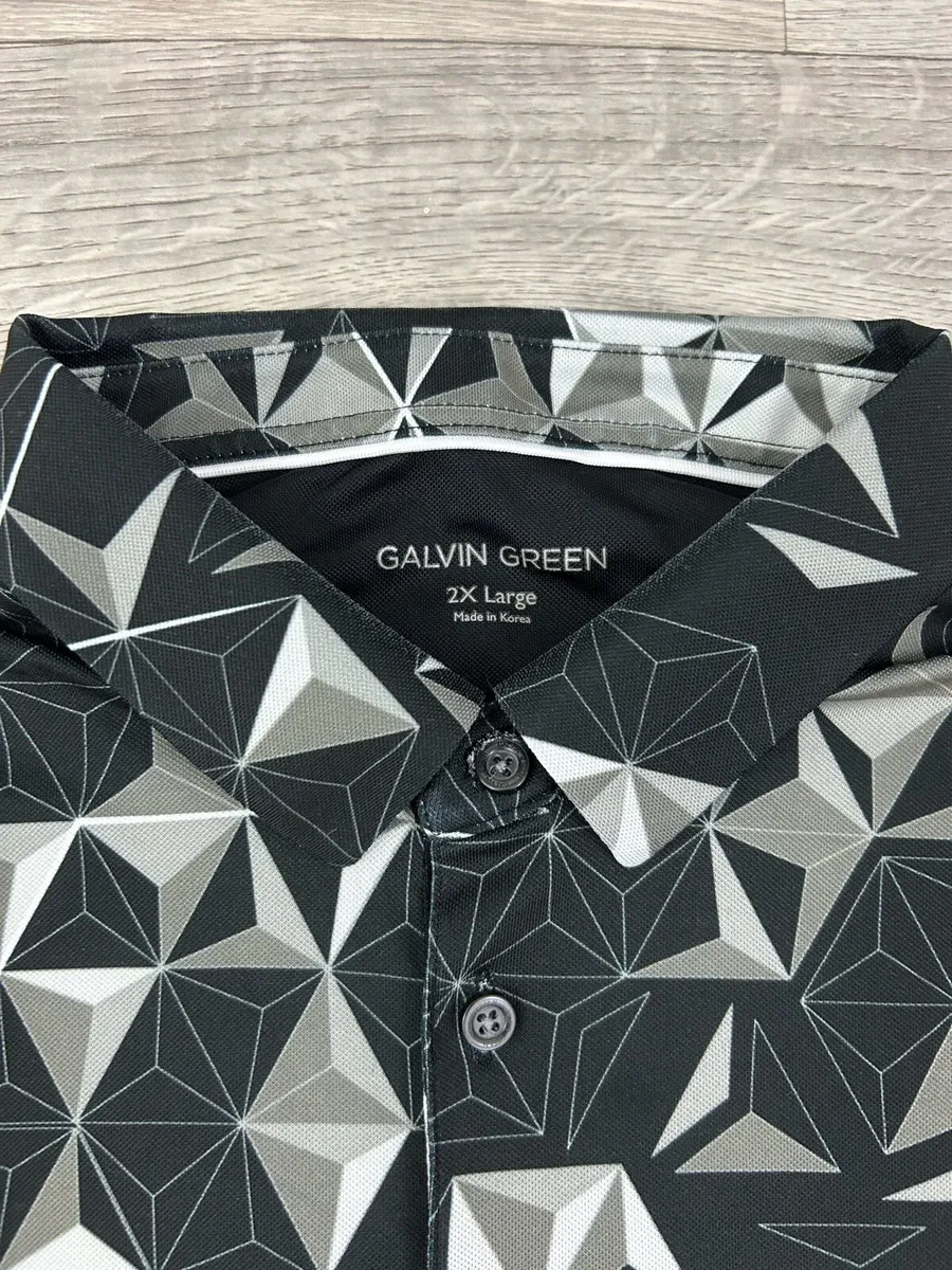 Galvin Green Patterned Golf Polo Shirt Mens XXL - Image 4