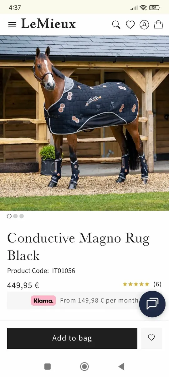 Le mieux magnetic horse rug - Image 4