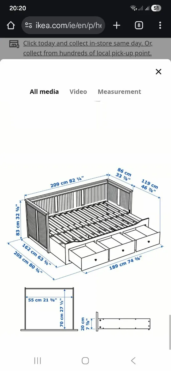 Sofa bed - Image 2