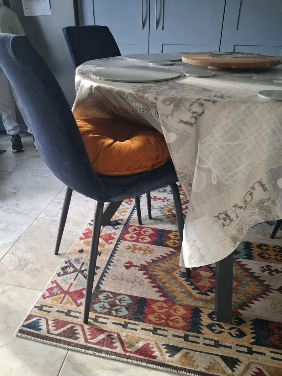 Ez Living Table & Chairs, Suede covers - Image 2