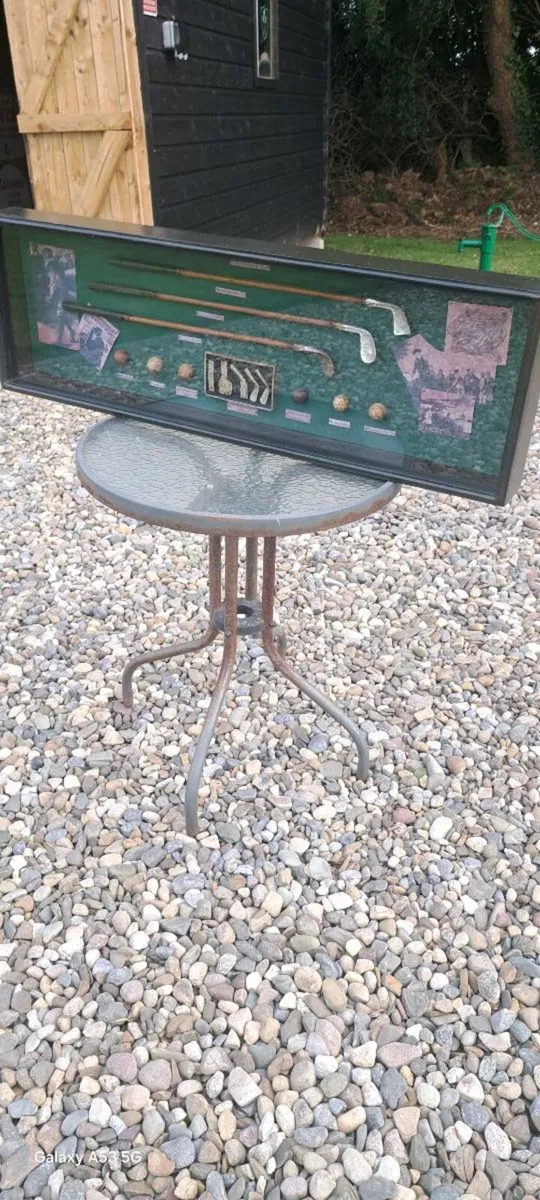 Large old golfing picture frame - Image 2
