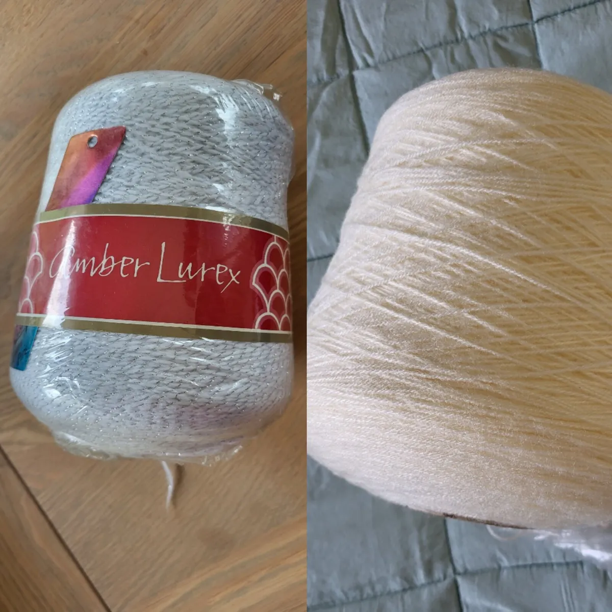 2 new cones of wool. - Image 1