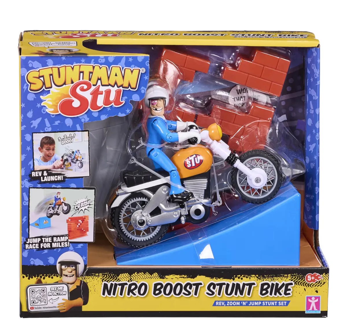 Stuntman Stu Nitro Boost Stunt Bike Set
