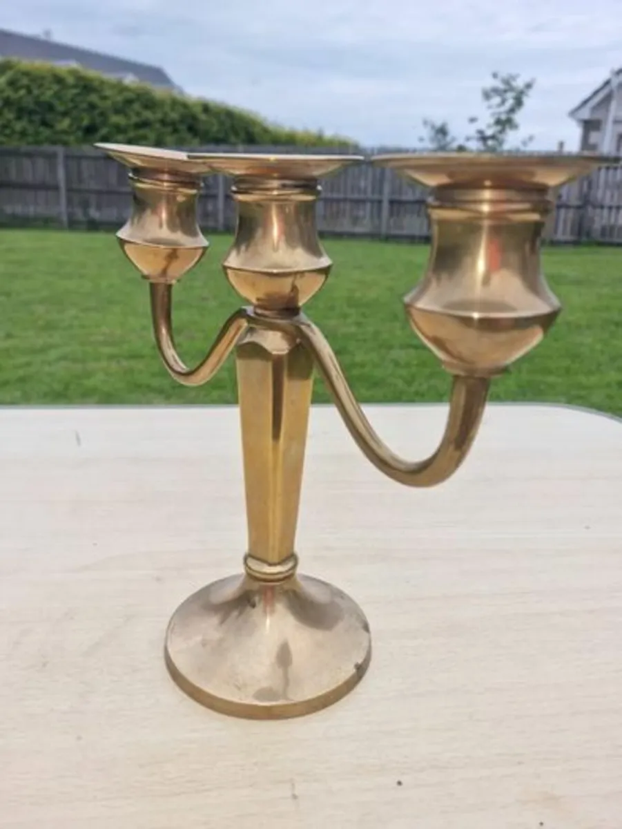 Vintage brass candlestick - Image 2