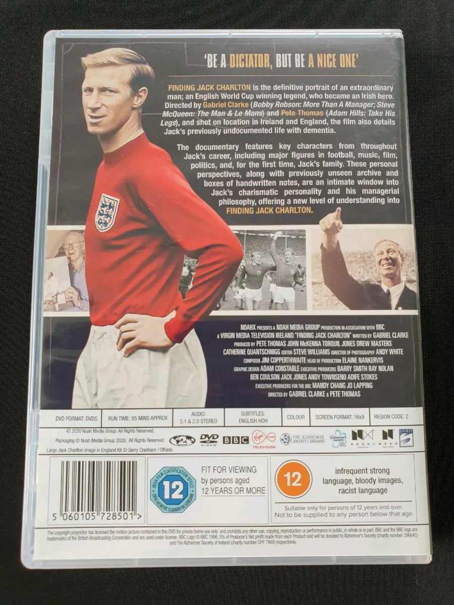 Finding Jack Charlton 2020 DVD - Image 2