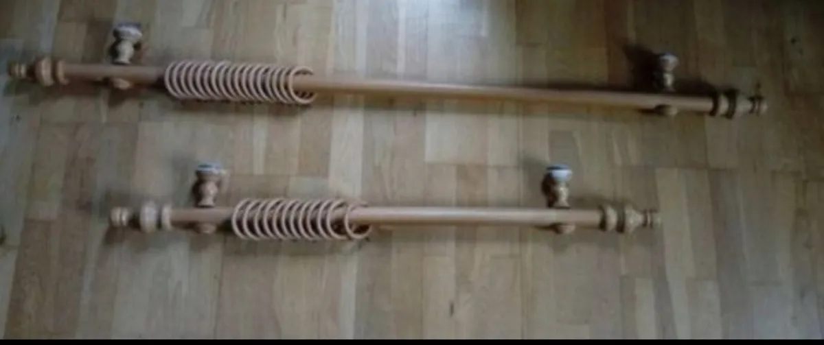 2 Curtain Poles - Image 1