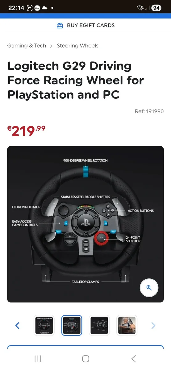 Logitech G29 Driving Force Racing Wheel for PlaySt - Image 3