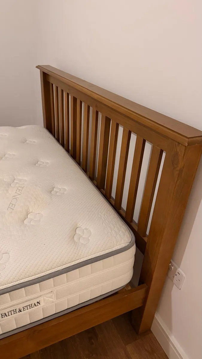 Double bed with mattress. Ez living 2 years of use - Image 2