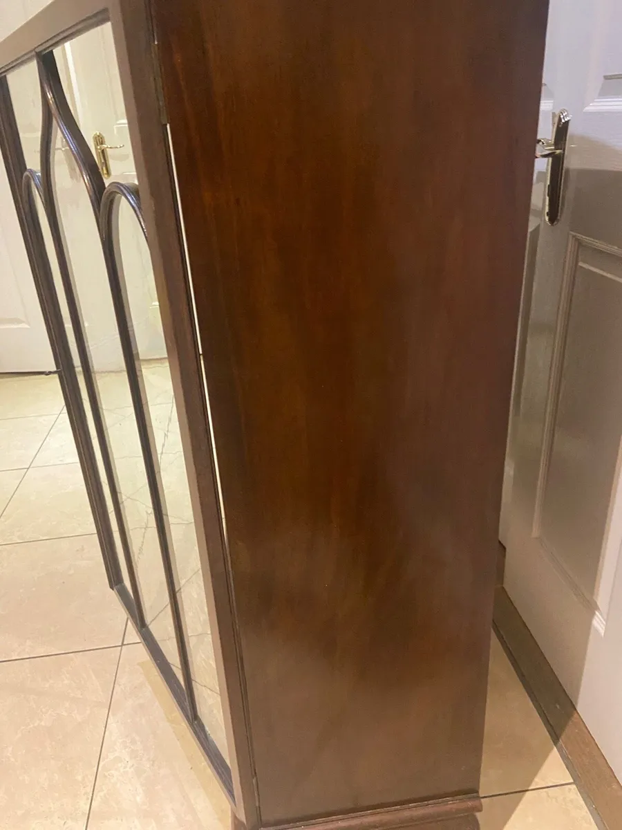 Edwardian Queen Anne bookcase cabinet - Image 4