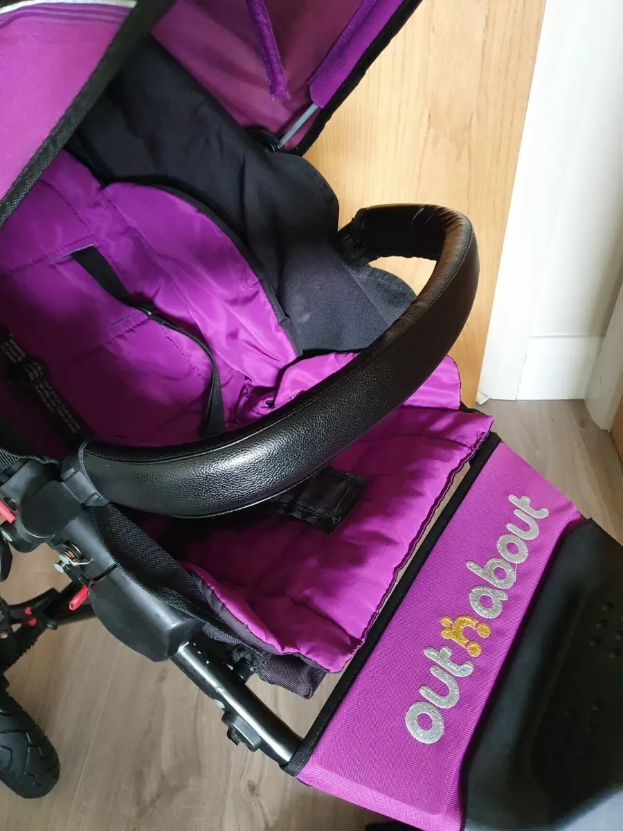 Out N About Single purple stroller - Image 2
