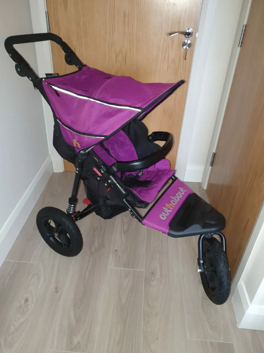 Out N About Single purple stroller - Image 1