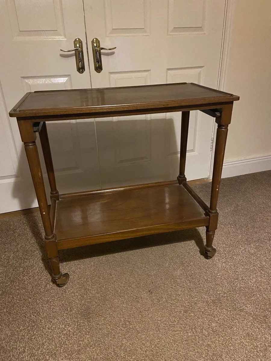 Vintage large serving trolley