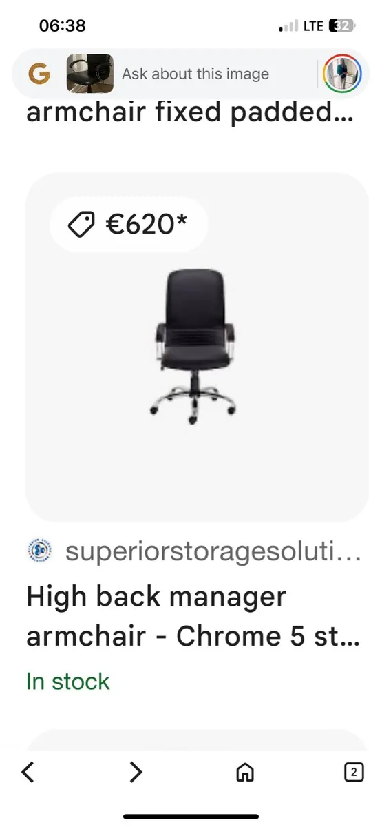 Mirage Steel Executive leather office chair⭐️ - Image 4