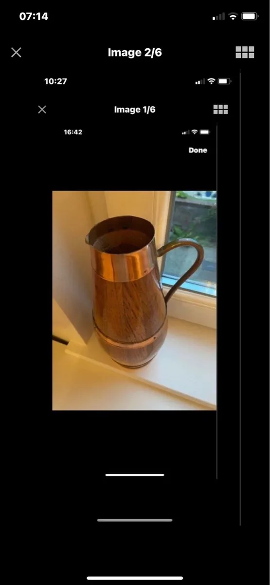 Vintage Timber & Copper Wine/ Cider jar - Image 2