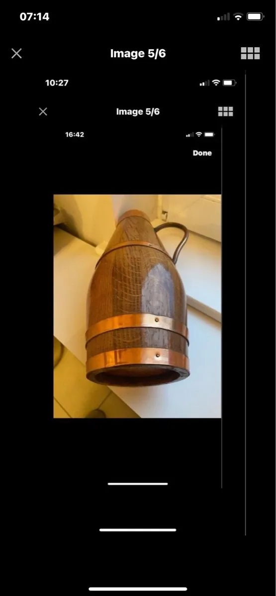 Vintage Timber & Copper Wine/ Cider jar - Image 4