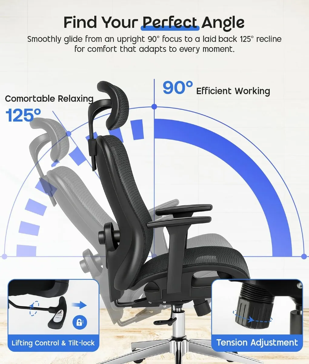 Ergonomic Office Chair with Adjustable Lumbar - Image 3