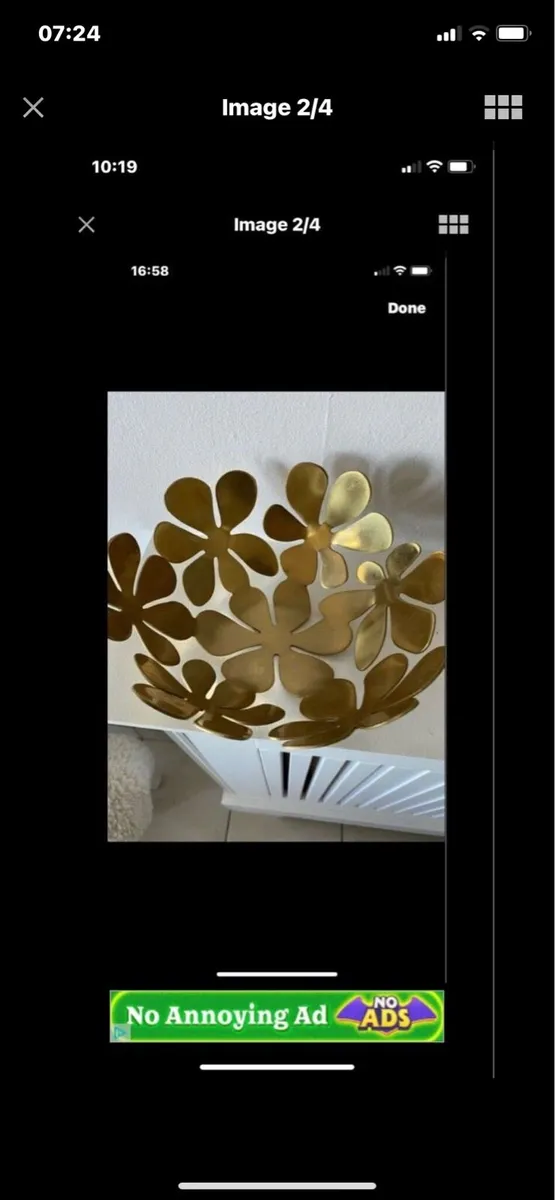 Vintage Brass Fruit Bowl - Image 2