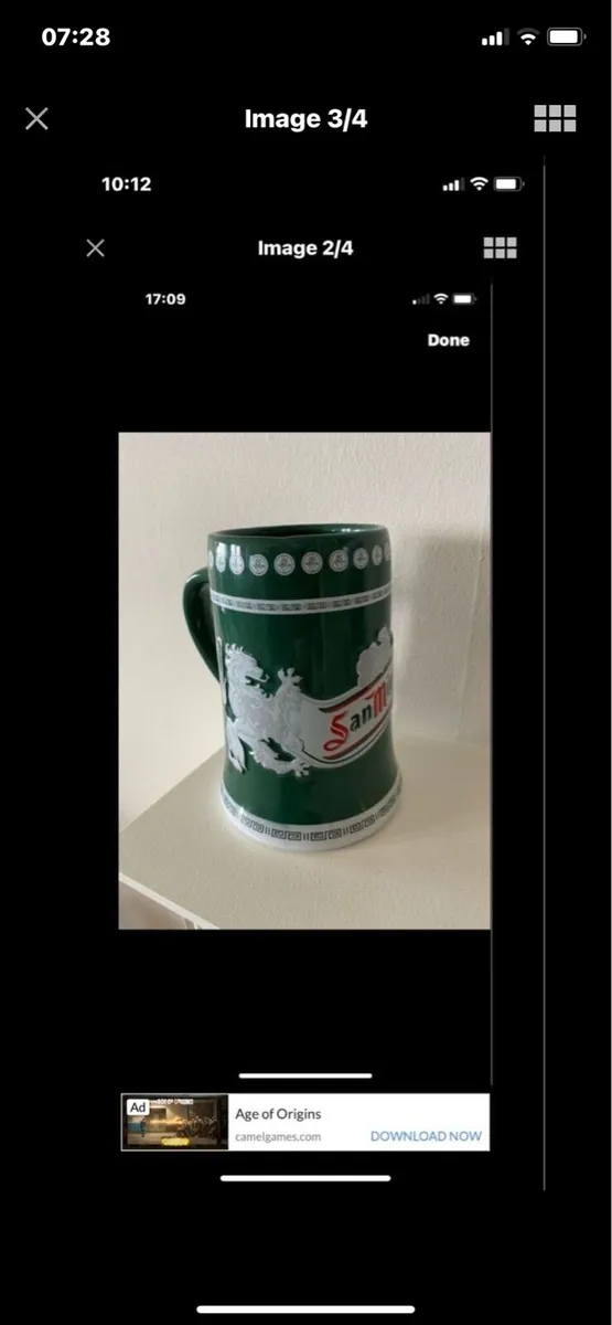 Rare San Miguel Ceramic Tankard - Image 3