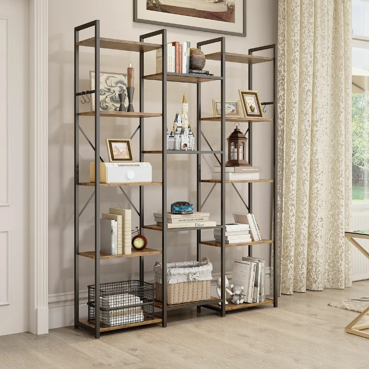 Bookcase Floor Standing Book shelf with 14 - Image 2