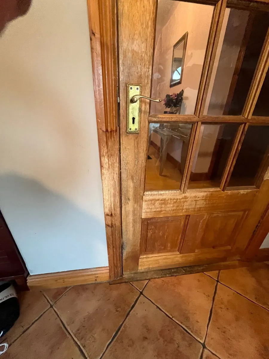 Teak glazed doors - Image 2