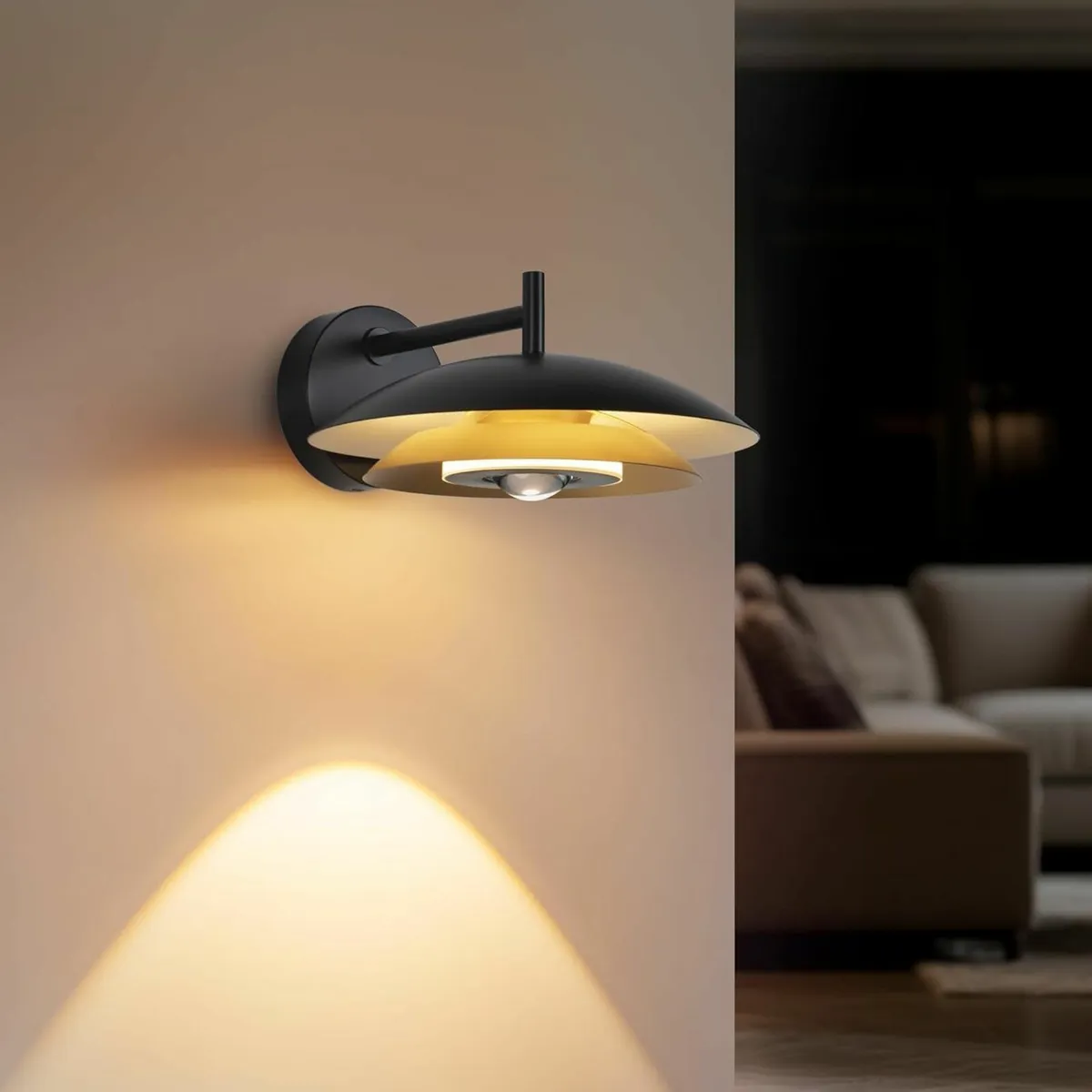 Battery Operated Wall Sconce Set of 2 Rechargeable - Image 1