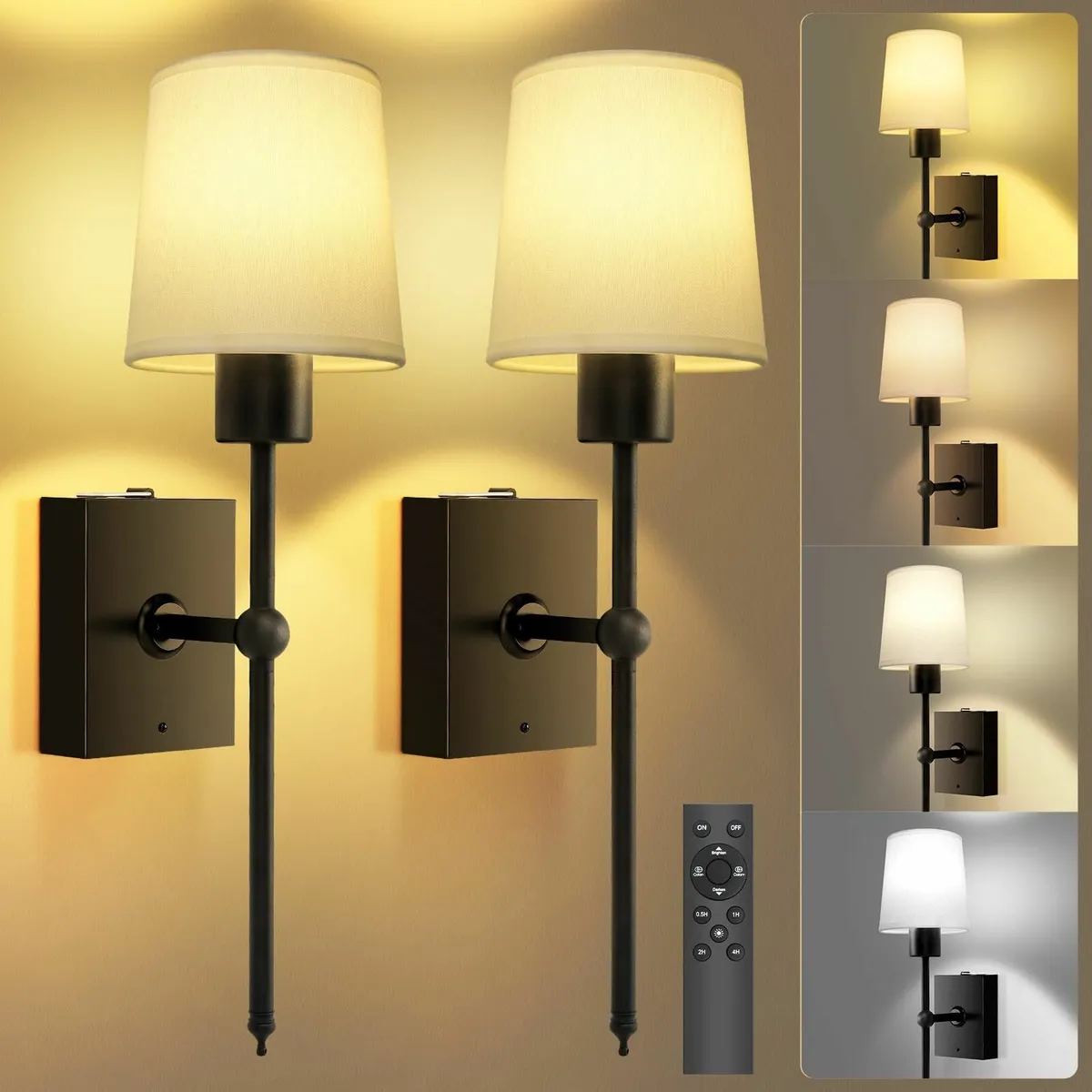Rechargeable Wall Lights Indoor Battery Operated - Image 1