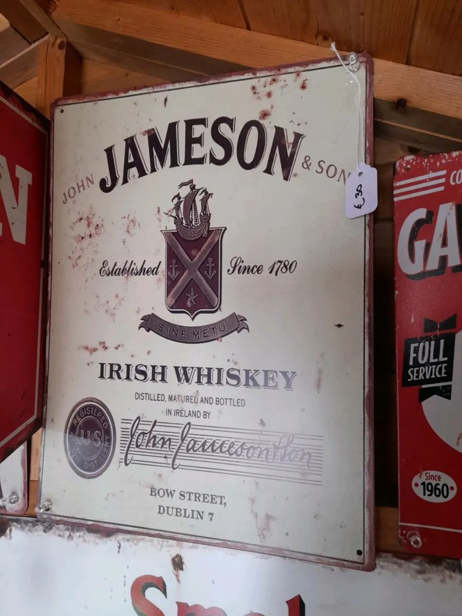 Jameson Tin Sign
