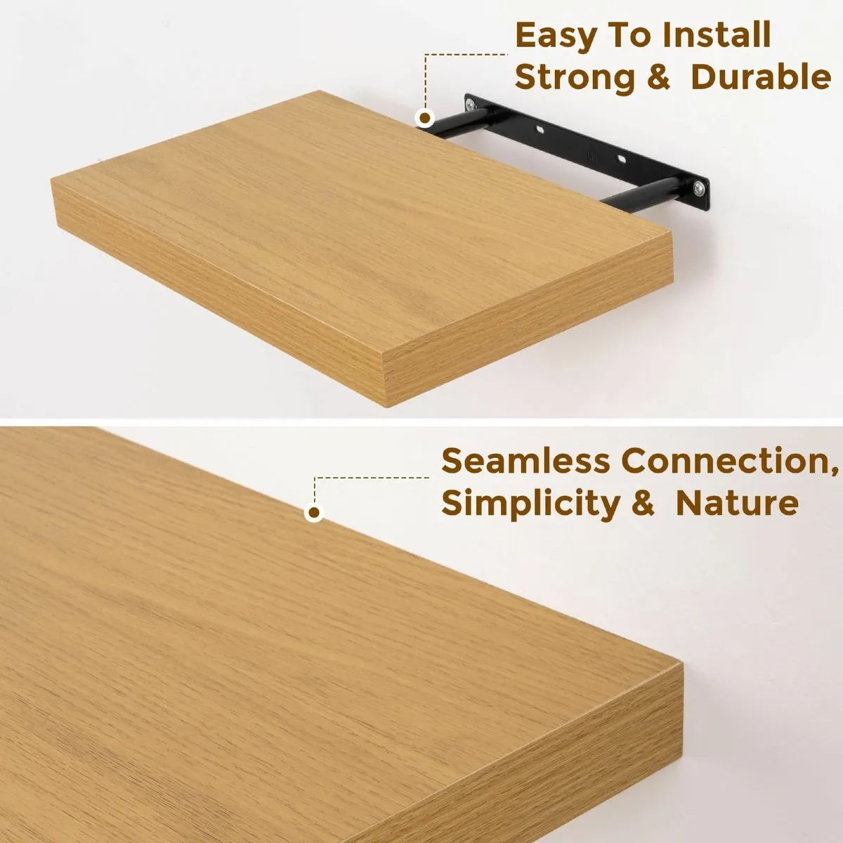 Floating Shelves for Wall 90CM Long Set of 2 - Image 3