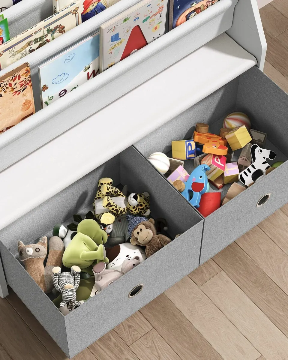 Kids Bookshelf 4 Tier Children's Bookcase Large - Image 4