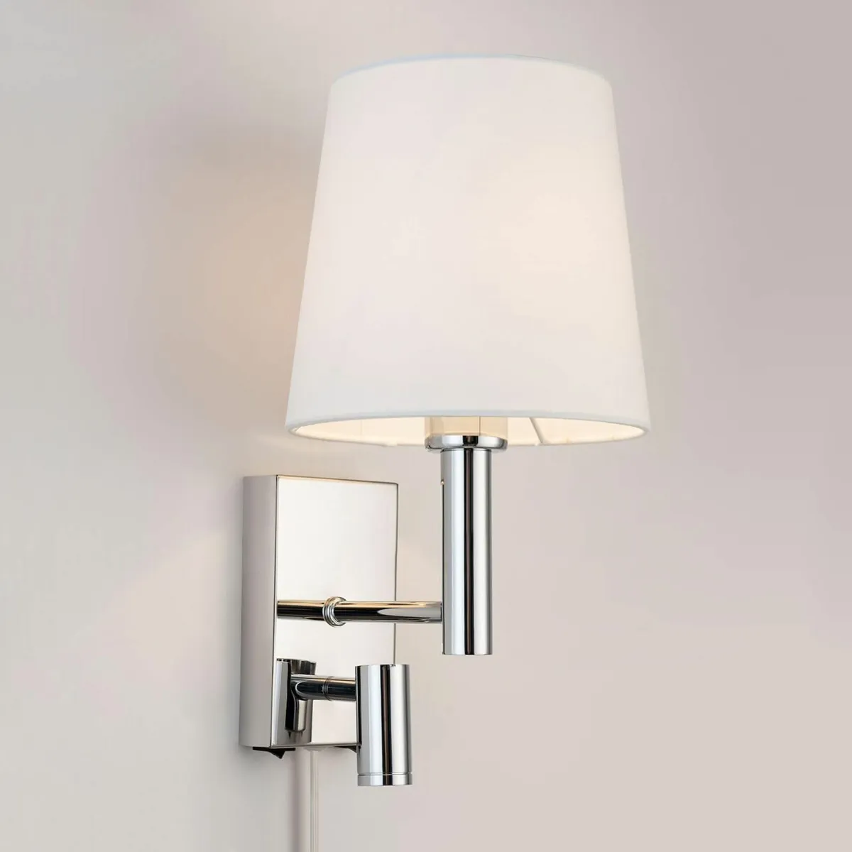 Plug-in Wall Light with LED Reading E27/ES Indoor - Image 1