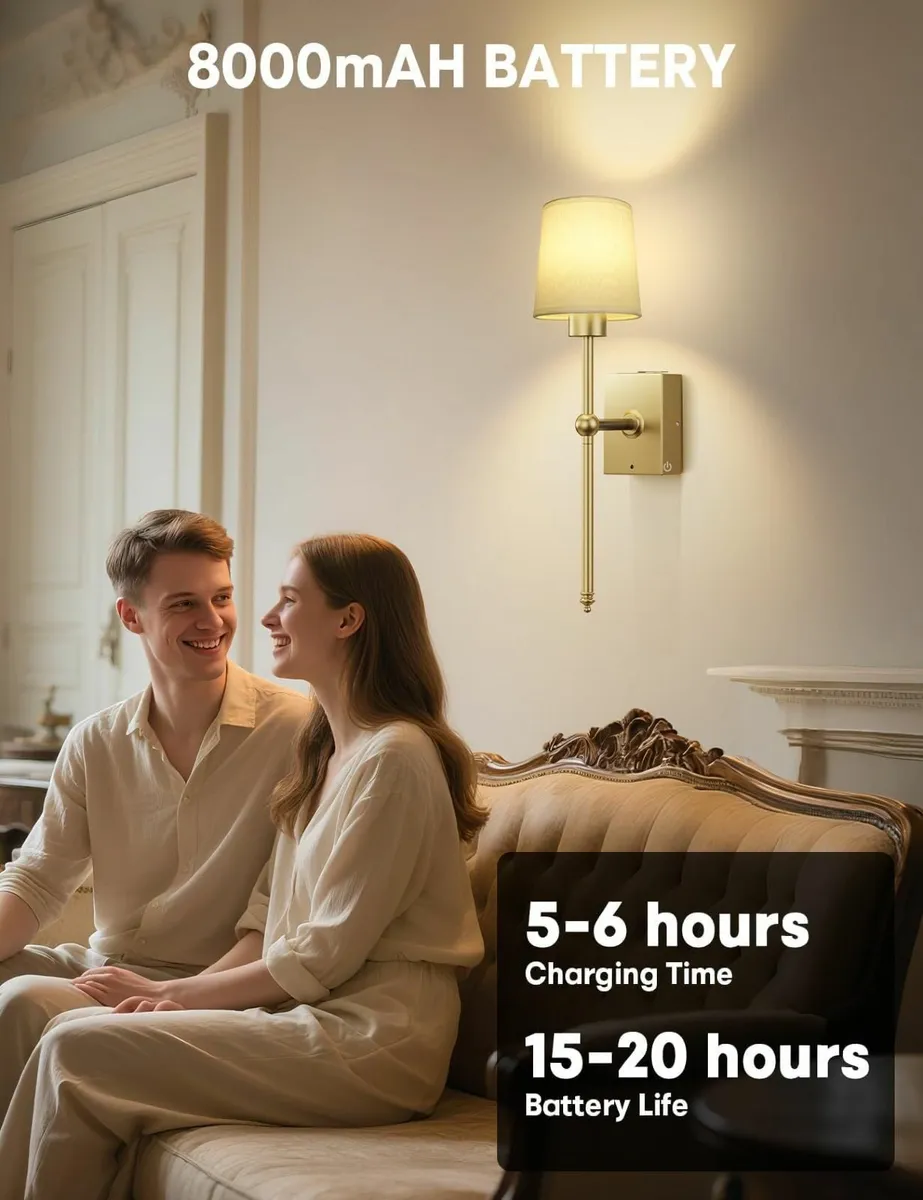 Battery Operated Wall Lights Rechargeable Indoor - Image 3