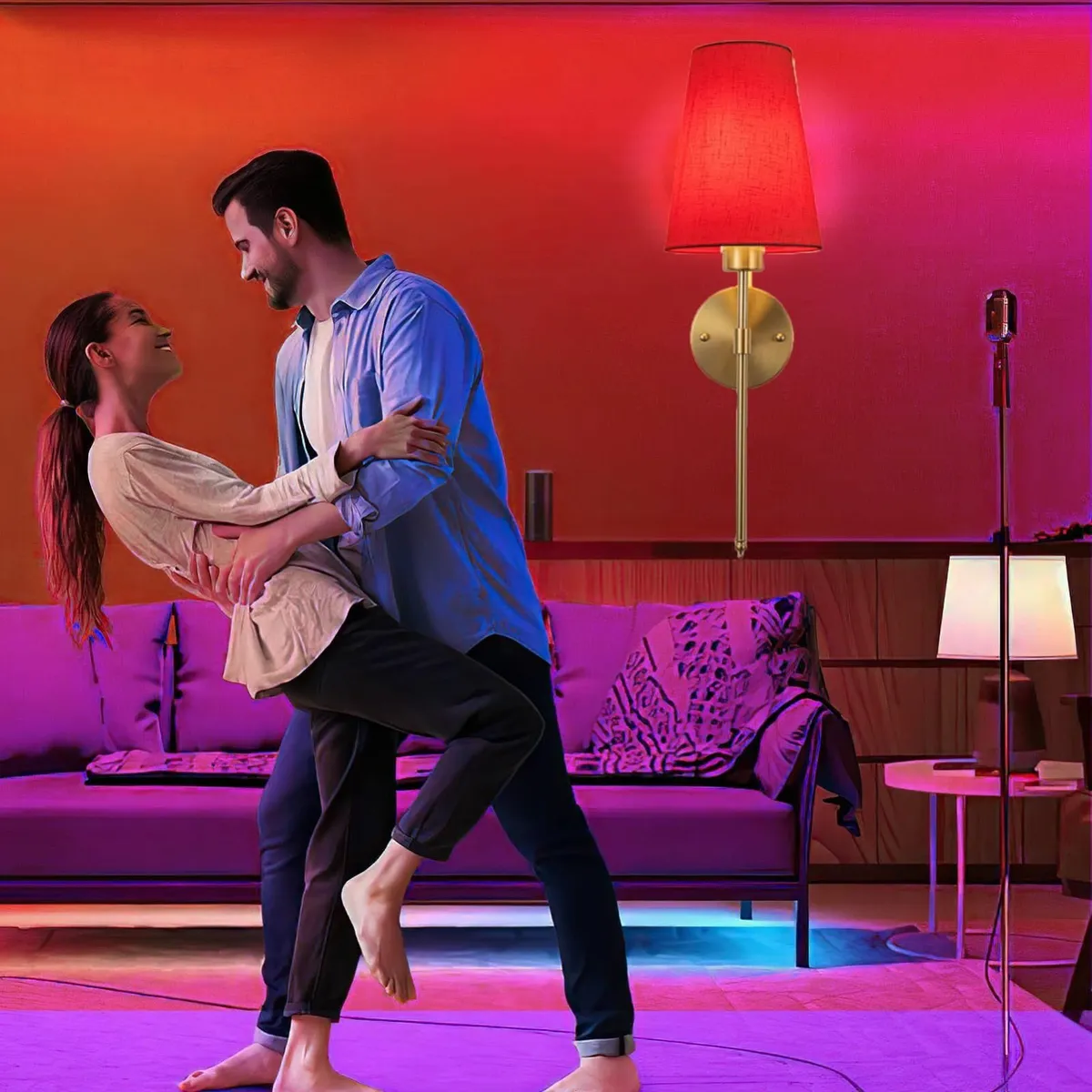 Wall Lights Battery Operated Sconces Set Of - Image 3