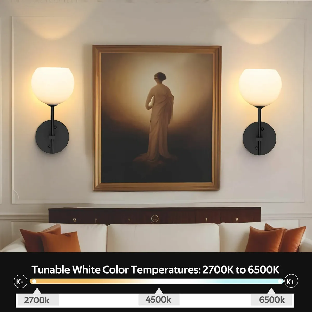 Rechargeable Wall Light Indoor Battery Operated - Image 2