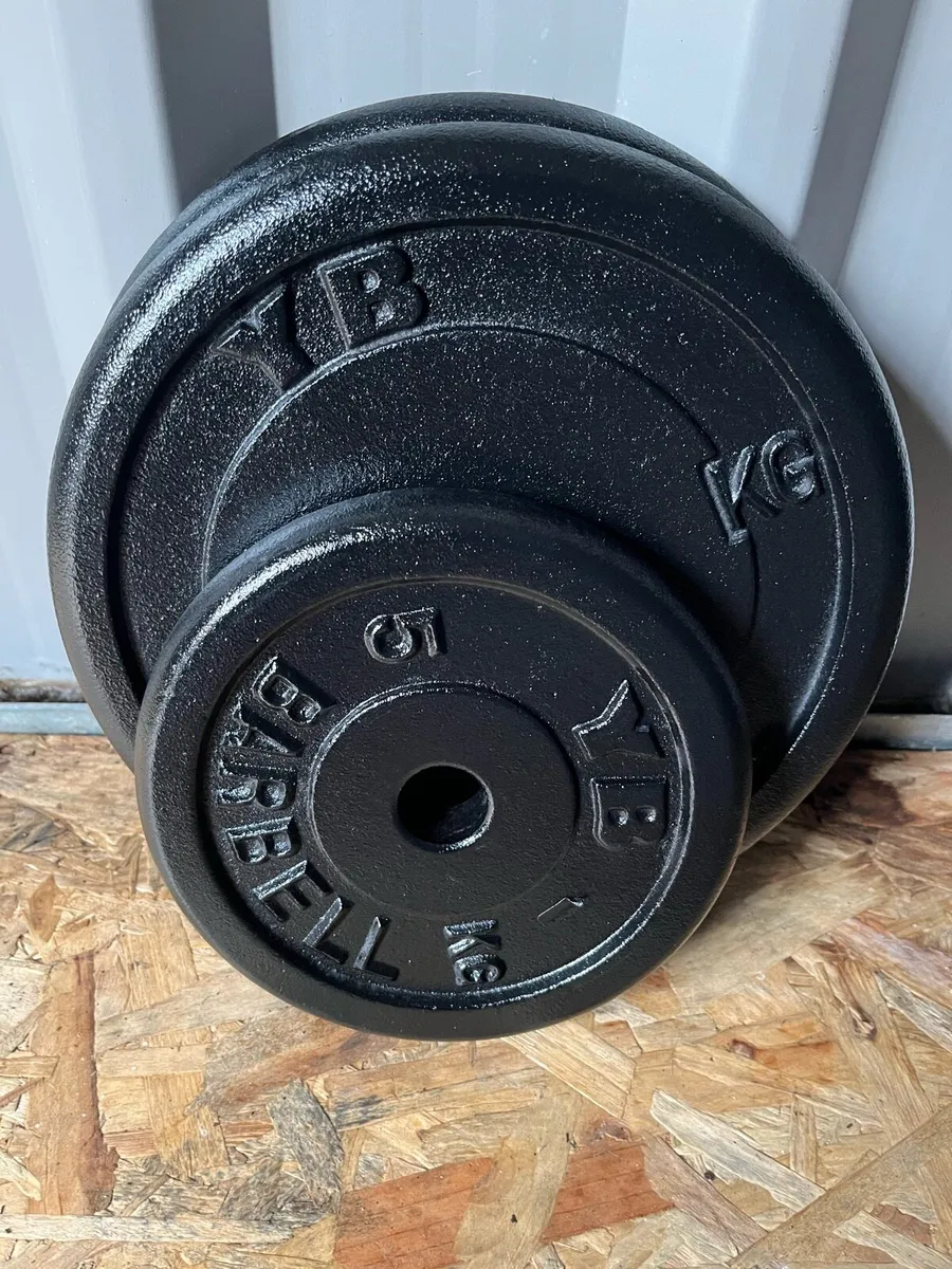 YORK 48.5kg standard 1” diameter weight plates - Image 4