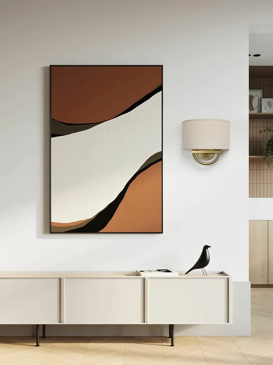 Industrial 2-Lights Wall Light Lamps with Linen - Image 3