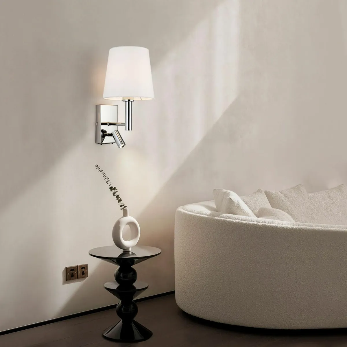 Indoor Wall Light with LED Reading Sconce Lights - Image 3